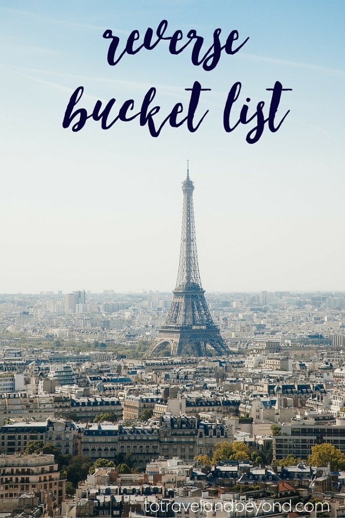 reverse bucket list