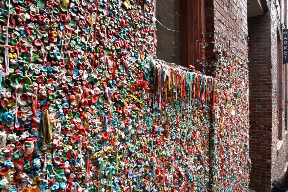 Gum Wall In Seattle Washington