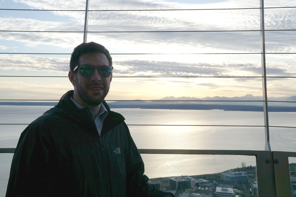 Top of the space needle in Seattle Washington