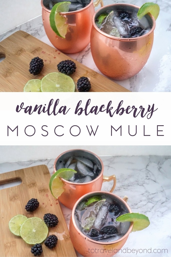 vanilla blackberry moscow mule to travel and beyond