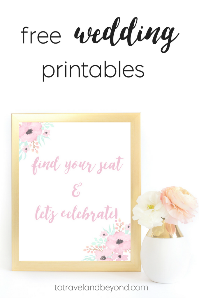 Free Wedding Printables Free Printable Templates