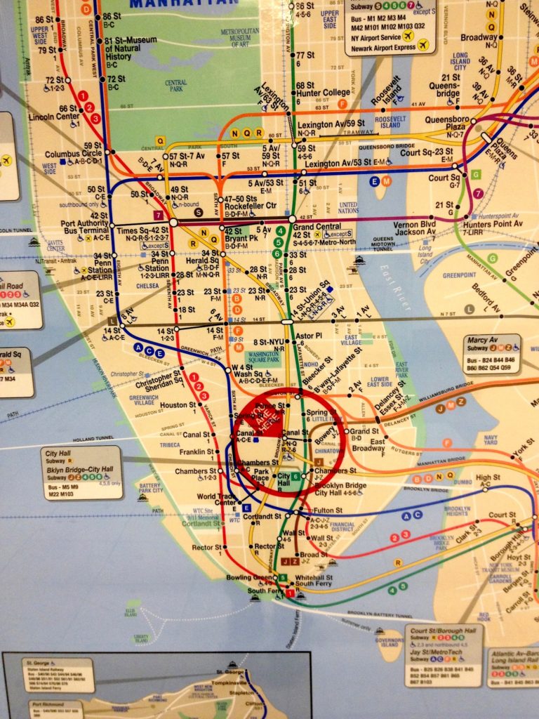 Subway Map In New York City