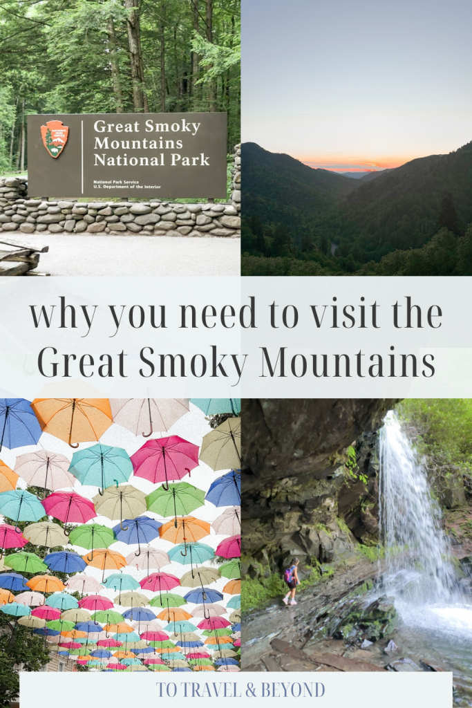 Great Smoky Mountain Itinerary for families with Dollywood and water falls