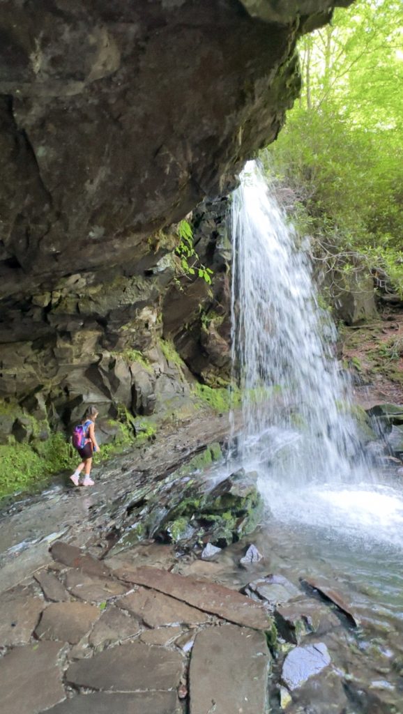 Grotto Falls with kids, family-friendly hike