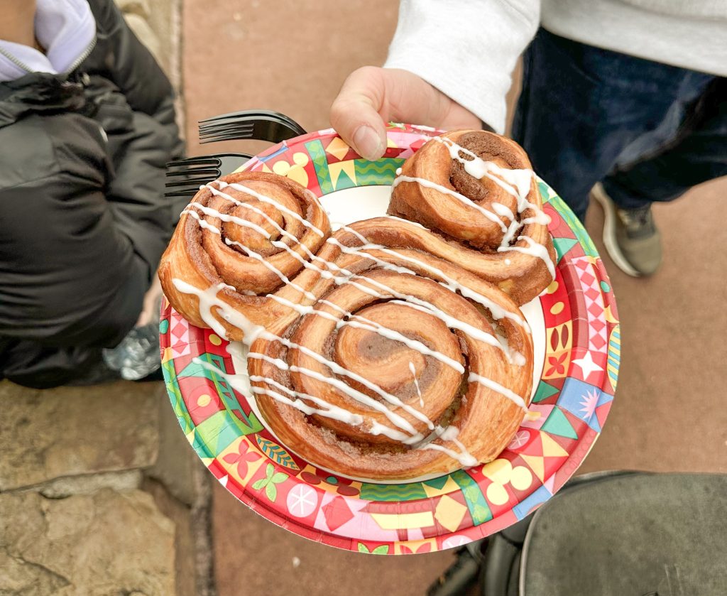 Best Snacks At Disney World - Mickey Cinnamon Roll