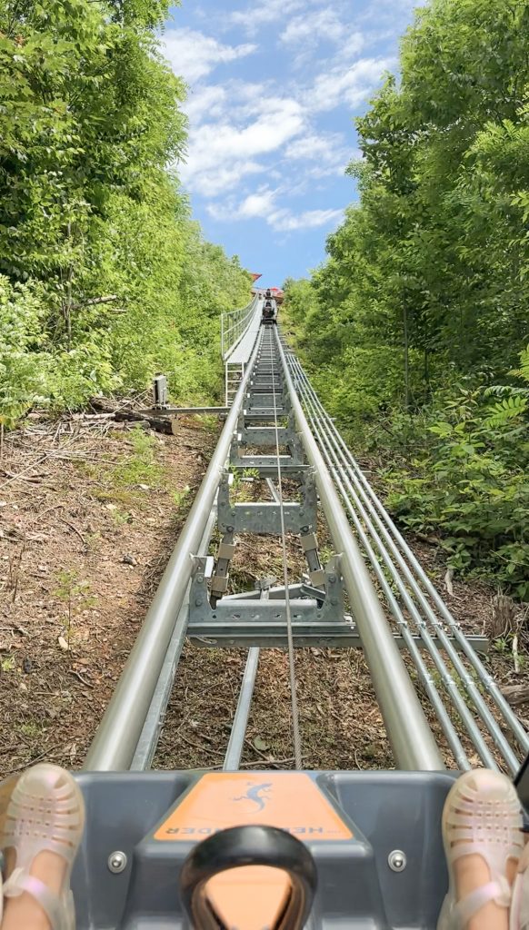 alpine coaster in the smoky mountains