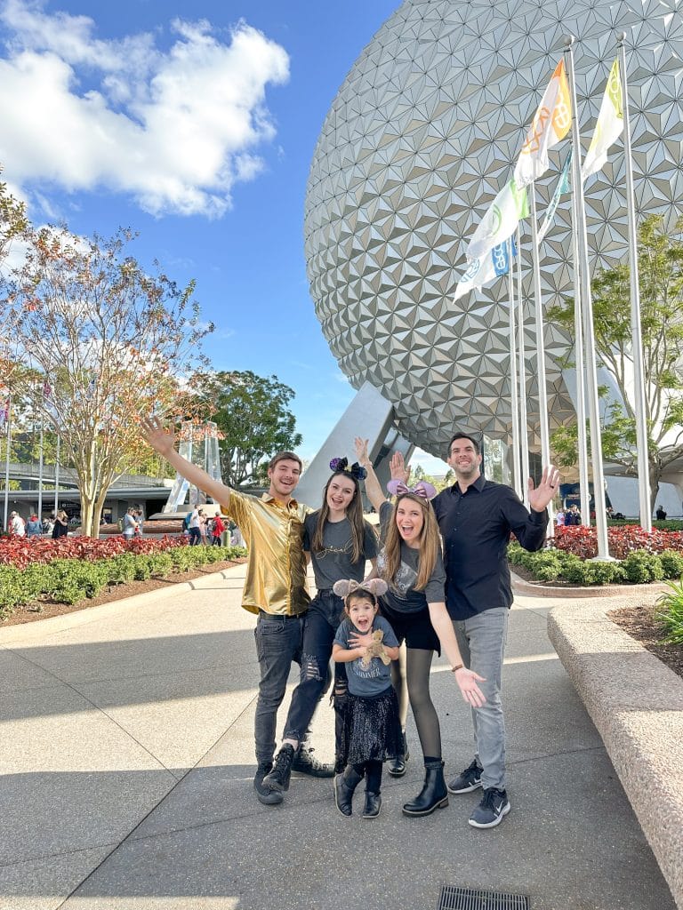 New Years Eve in Walt Disney World Spaceship Earth