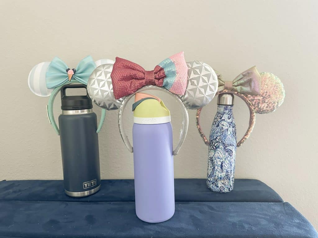 highlighting the best water bottles to use for disney parks