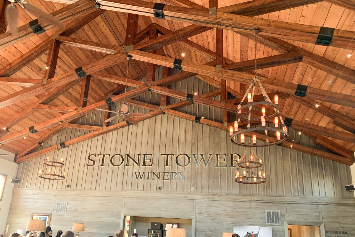 Leesburg Wineries  Stone Tower Interior 