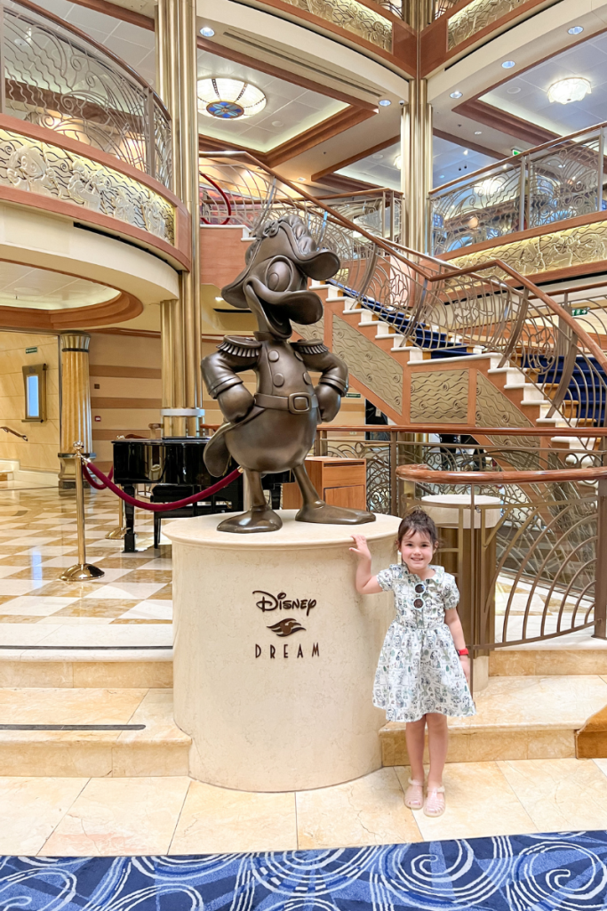 Disney Dream Atrium with Donald