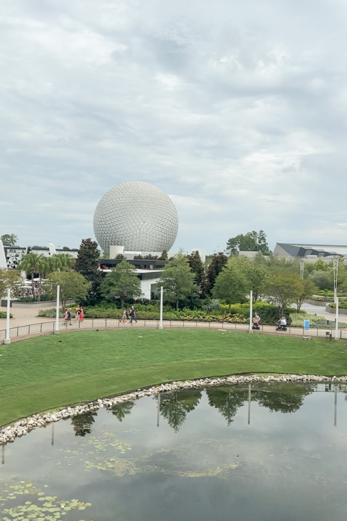 View From The Monorail Loop in Epcot