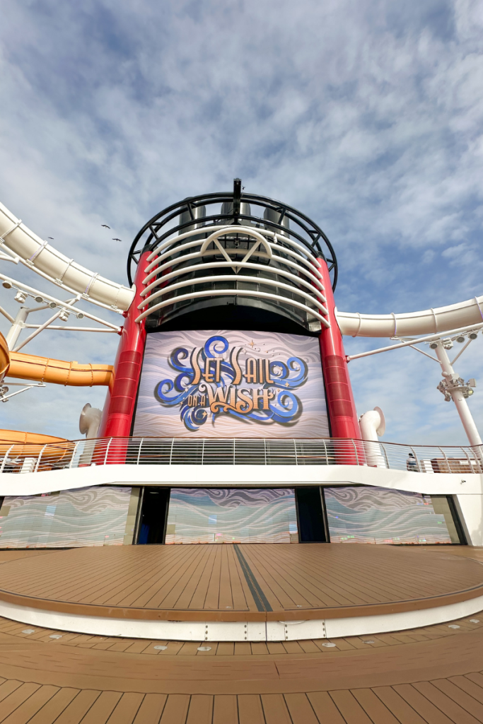 View of the Deck on Disney Wish