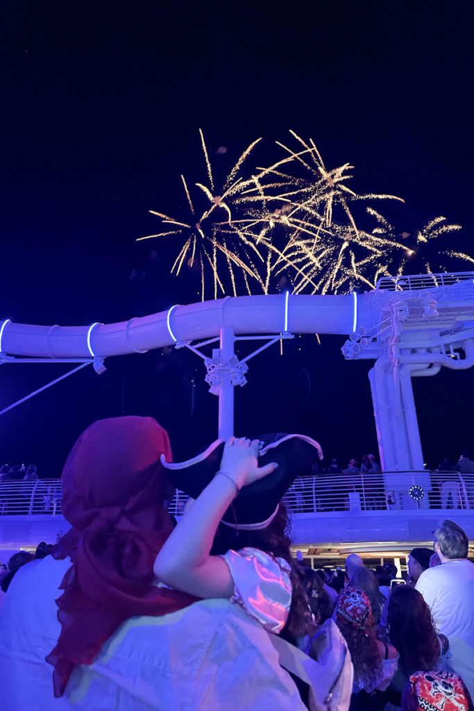 Disney Wish Pirate Night Fireworks