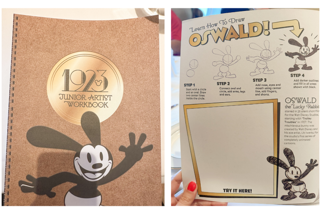 1923 on the Disney Wish Kids Menu