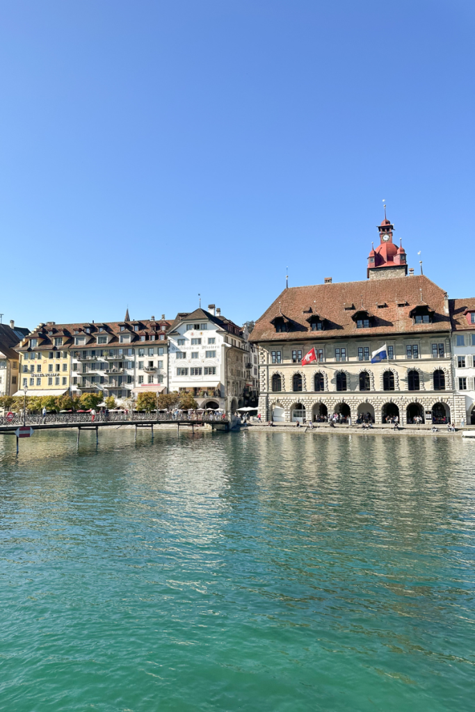 Along the waterfront in Lucerne Switzerland