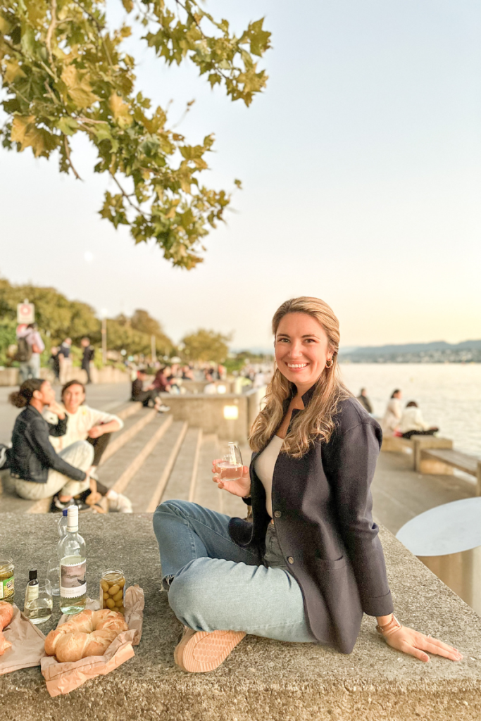 Best Month to Visit Switzerland is September by the lake