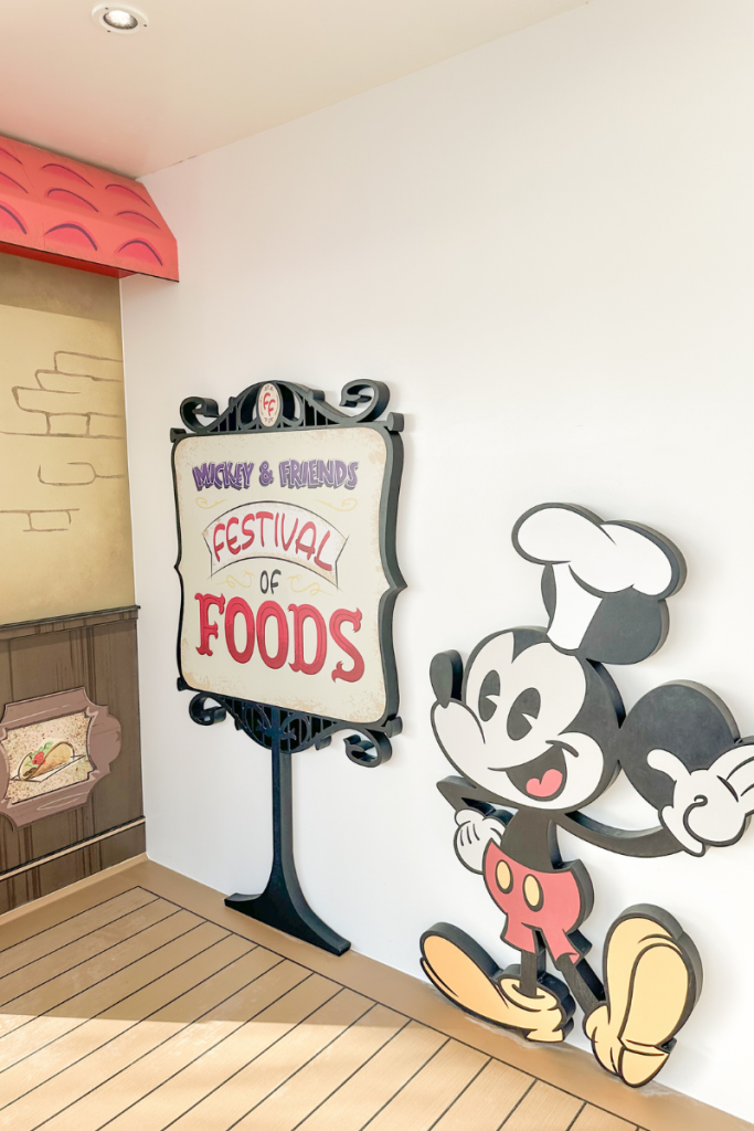 Mickey & Friends Festival of Foods on the Disney Wish