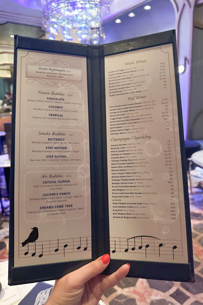 Nightingale's Disney Wish Menu