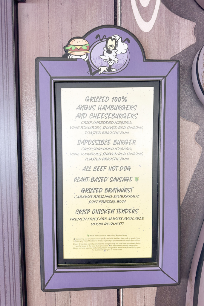 Quick Service from Goofy on the Disney Wish