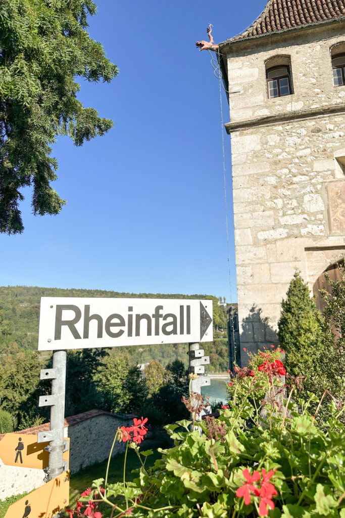 Walkway to Rheinfall in Switzerland