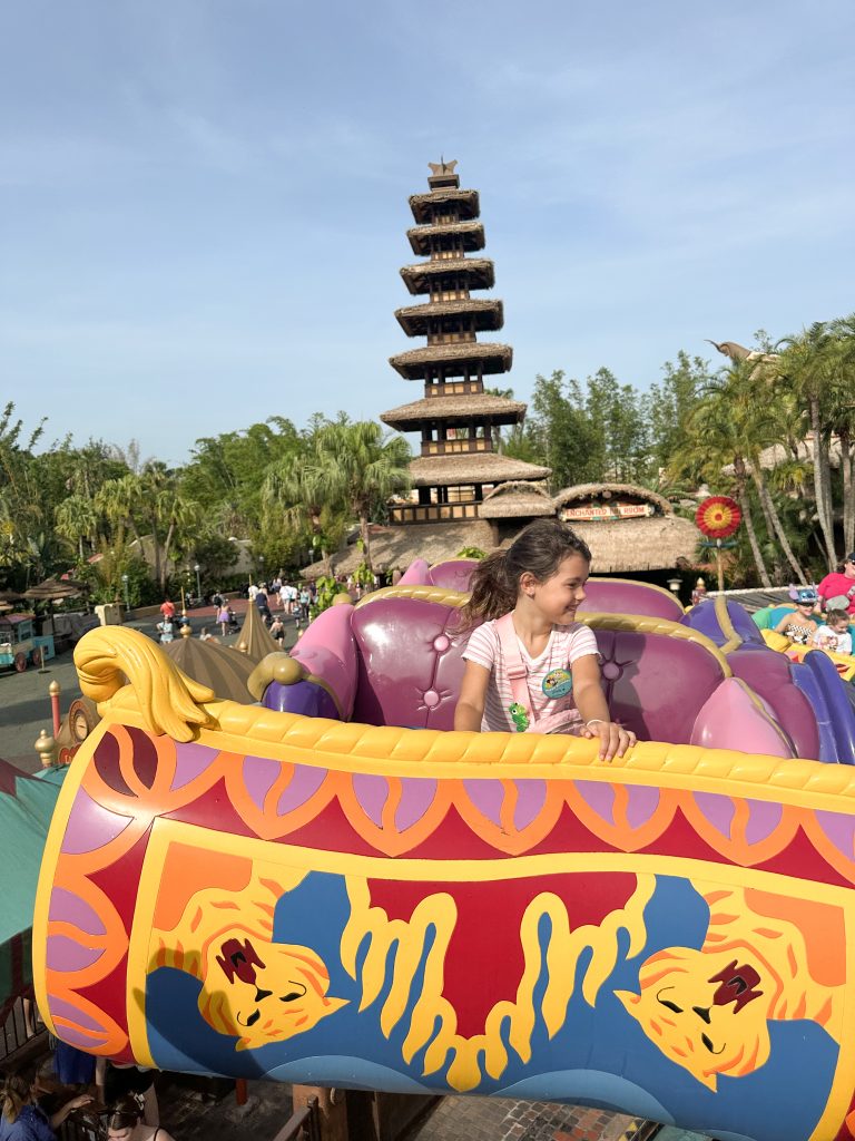 Riding the Magic Carpets in Magic Kingdom