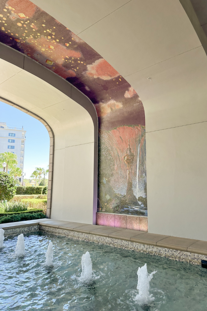 Riviera Resort Mural in Walt Disney World