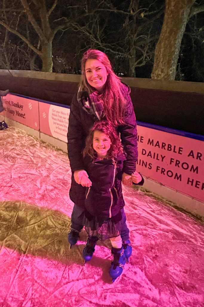 Ice Skating at Winter Wonderland in London