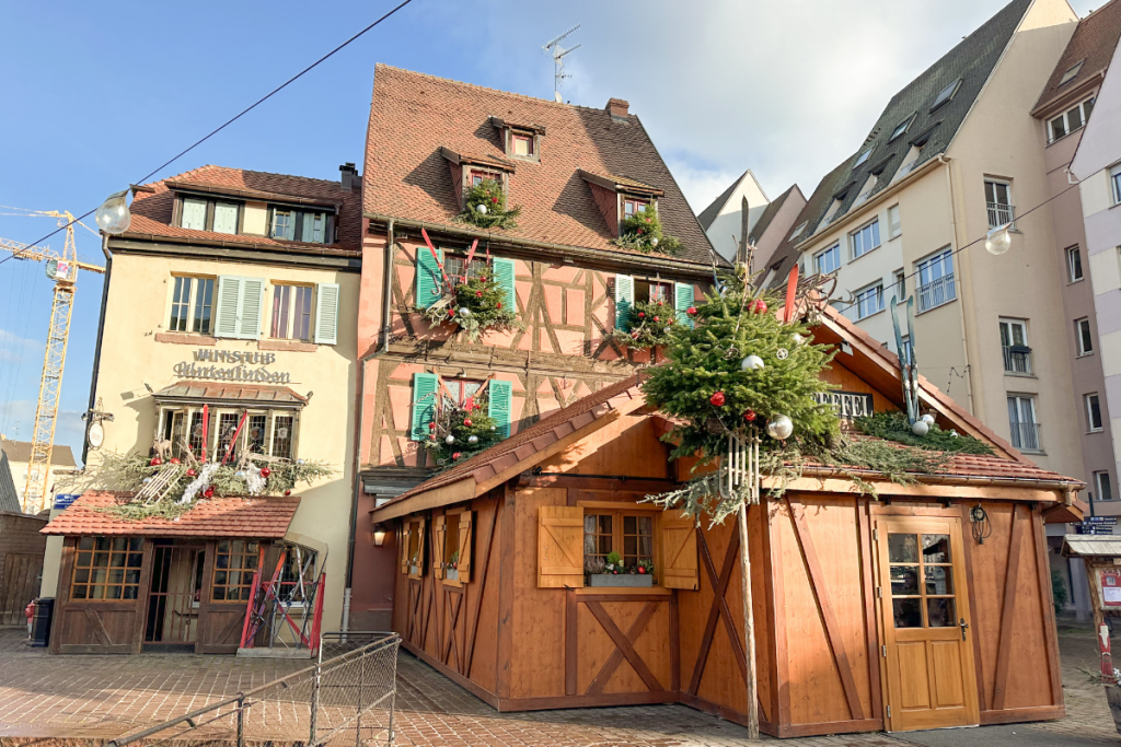 Walking around Colmar, France during Christmas Markets