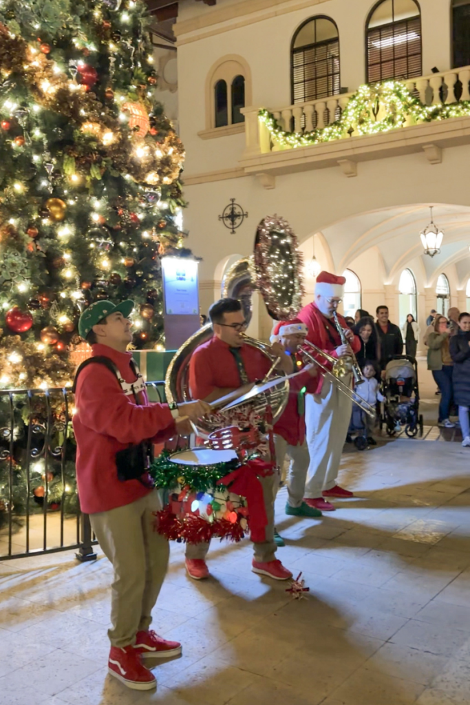 Disney Springs Christmas Band in Disney World
