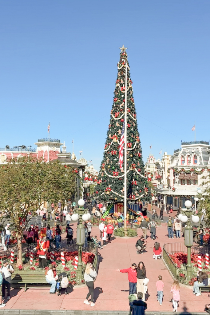 Disney World Christmas Tree in Magic Kingdom