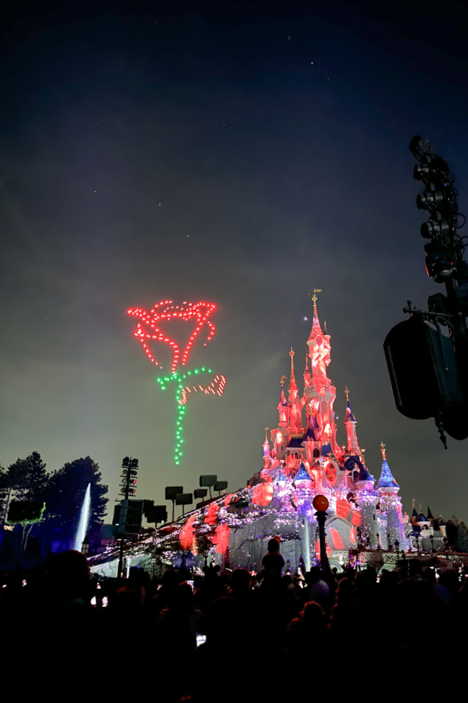 Fireworks and Drone Show in Disneyland Paris