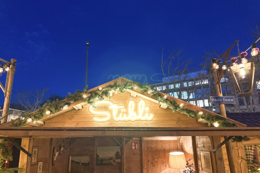Market Stalls at a Zurich Christmas Market