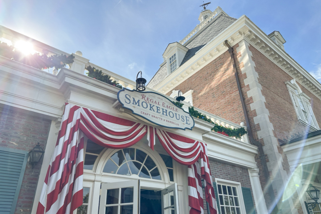 Regal Eagle Christmas Decorations in Epcot