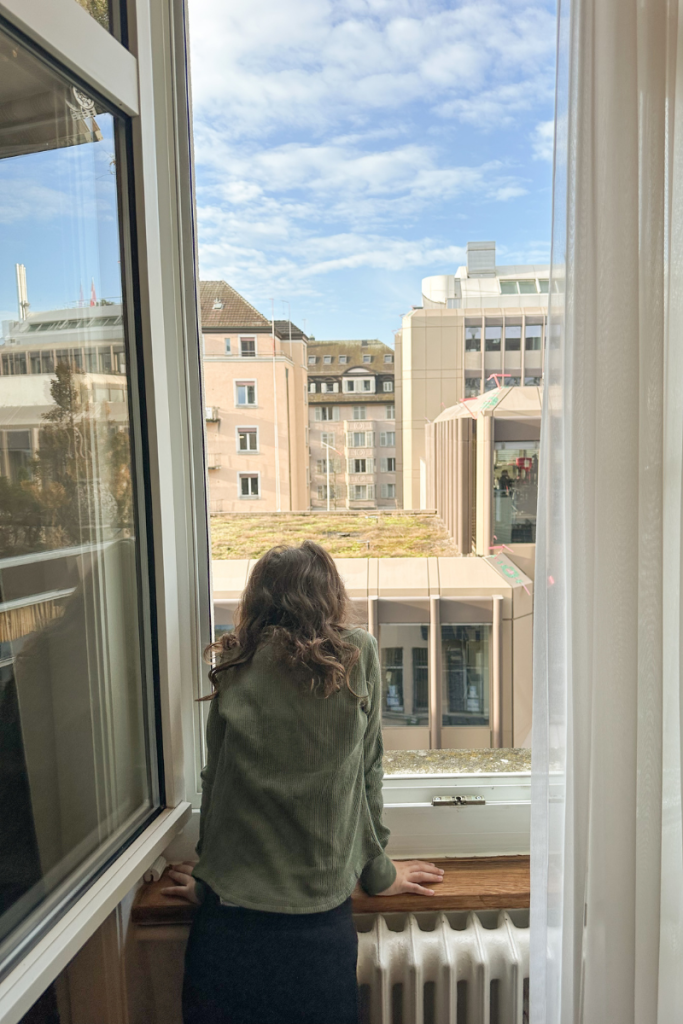 View from our hotel in Zurich