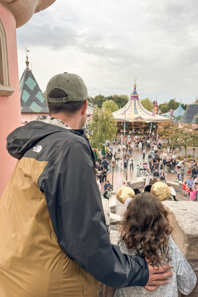 View from the roof of Sleeping Beauty Castle in Disneyland Paris