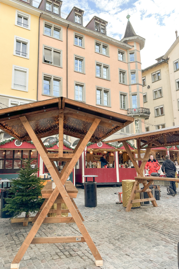 Zurich Christmas Market Display in Old Town