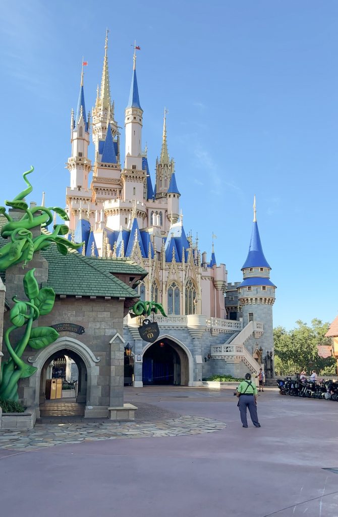 Great Photo Spot with Cinderella's Castle in Fantasyland