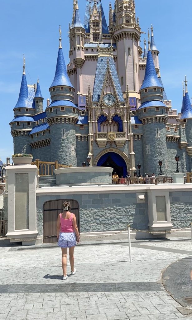 Cinderella Castle Photo of a Mom up Close
