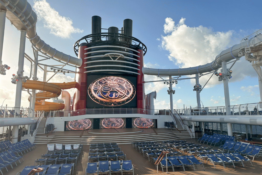 Disney Wish Cruise Ship Pool Deck