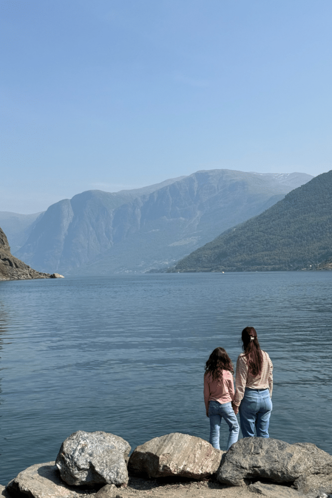 Views from a Norway Cruise with Kids port of FlƄm