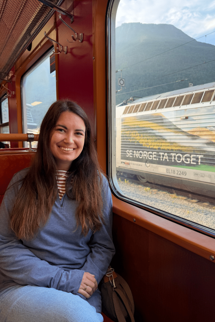 What I Wore On A Norway Cruise on the Flam Railway